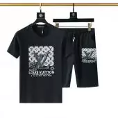 new louis vuitton lv hawaiian t shirt shorts lv logo s_a6250b